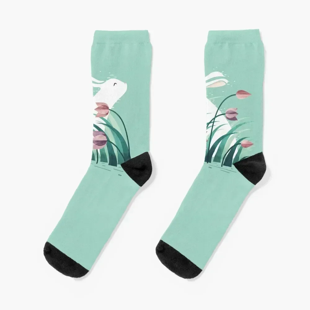 Rabbit, Resting Socks luxe halloween Men's Socks Women's