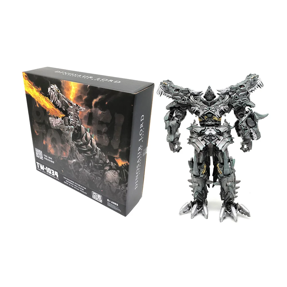 

NEW BAIWEI Transformation TW-1034 Dinosaur Leader Movie 23cm Action Figures Deformation Robot Model Toy Collection Gift for Boys