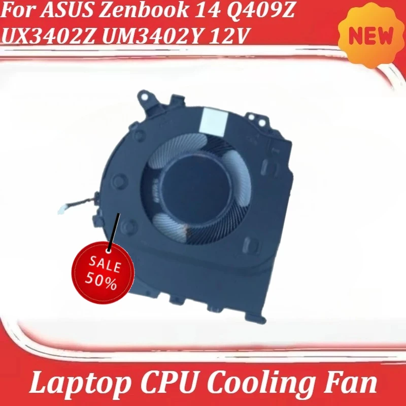 

Вентилятор охлаждения процессора ноутбука для ASUS Zenbook 14 Q409Z UX3402Z UM3402Y 12V