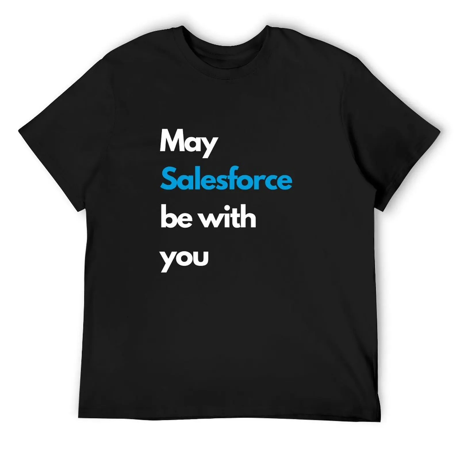 

Белая футболка May SALESFORCE be with you, летняя одежда, футболки, персонализированная винтажная рубашка с аниме, простые мужские забавные футболки