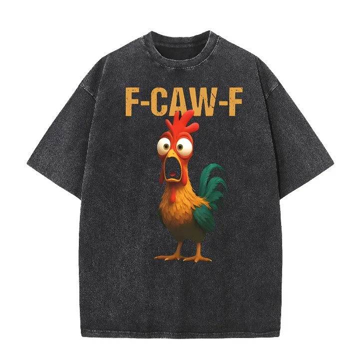 

Funny Chicken Graphic T-shirt Summer Harajuku Humor Print Short Sleeve Tee Men Women Casual Oversized Loose Streetwear Tops