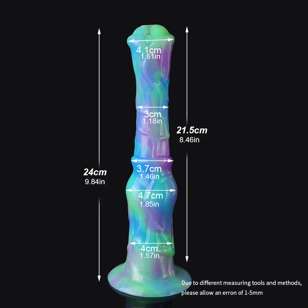 YOCY Fantasy Horse Dildo 9.8 inch Long Animal Penis Liquid Silicone Anal Vagina Toy For Women Men Beginner Monster Dildos