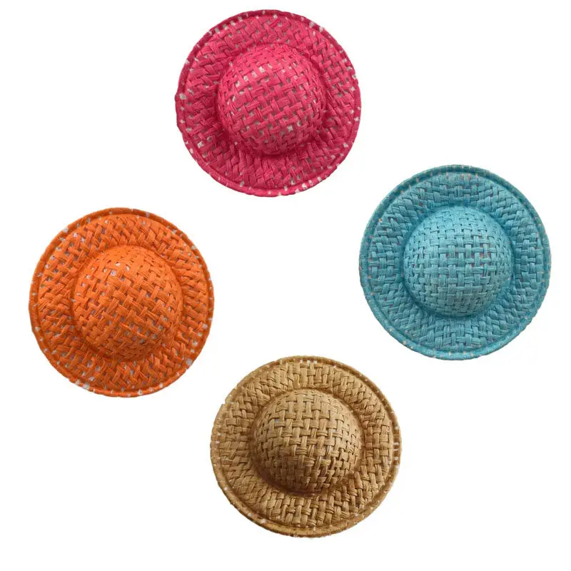 

Разноцветные основы для мини-шляпок из соломенной бумаги, оптом, 5 см, для детских фасцинаторов, головных уборов, игрушек, для домашних животных, для шляп Кентукки, для самостоятельного изготовления головных уборов