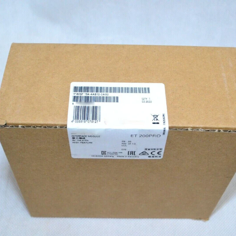 NEW 6ES7154-4AB10-0AB0 PROFINET Interface Module IM 154-4 PN High Feature 6ES7 154-4AB10-0AB0