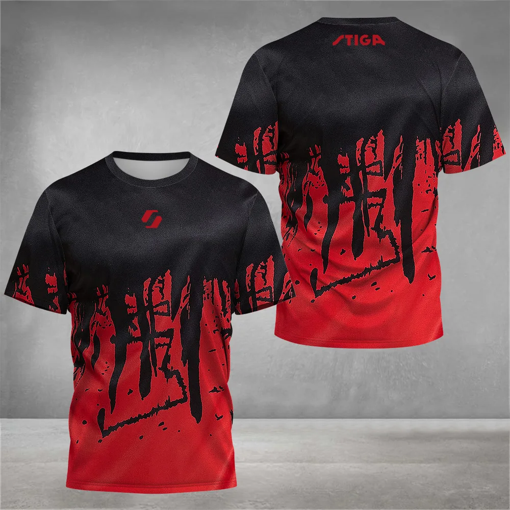 Modisches Herren-T-Shirt für den Sommer, Wettkampf- und Trainings-T-Shirt mit Buchstaben-Aufdruck, bequemes und atmungsaktives Rundhals-T-Shirt für den Freizeit- und Sportbereich im Freien – Detail 7