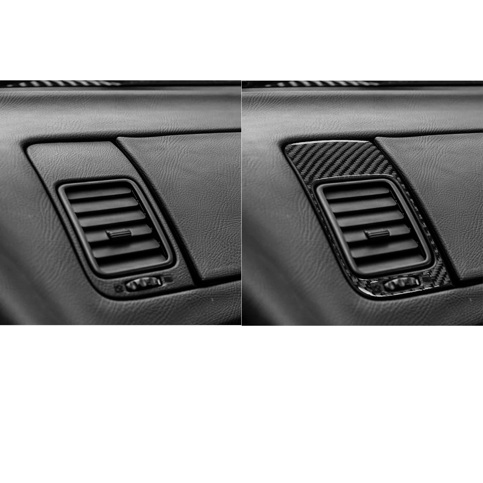 Real Carbon Fiber Car Accessories Passenger Air Vent Soft Cover Sticker For Toyota Supra MK4 JZA80/A80 1993 1994 95 96 97-2002 - view 5