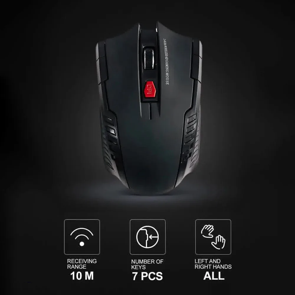 Игровая беспроводная мышь, портативная игровая домашняя офисная настольная мышь, ноутбук, универсальная цветная фотоэлектрическая мышь для Windows 2000/xp/vista