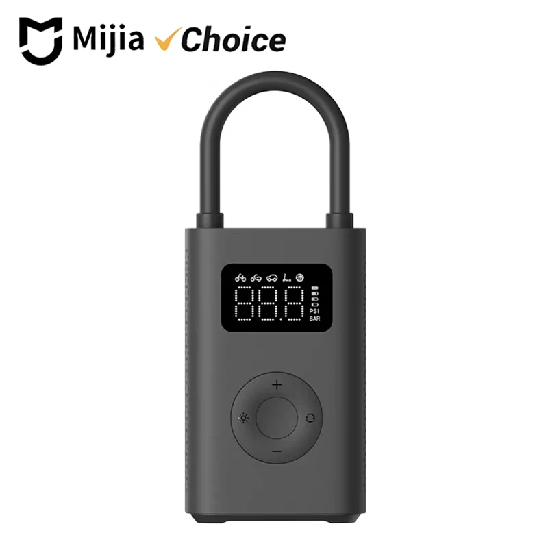 ​MIJIA 100% Original Portable Air Compressor 2,150psi,Preset Pressure Stop When Full,Air Pump,6 Mode,Lightweight Electric