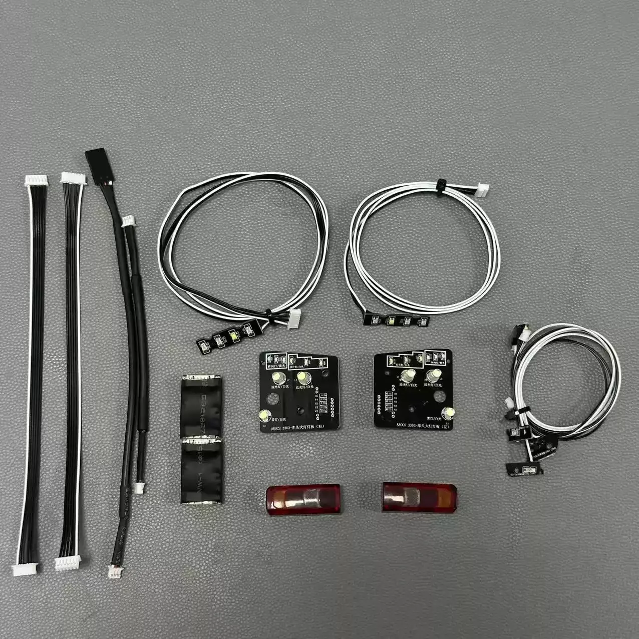 RC 1/14 Metall-Scheinwerfergruppe für Rettungsfahrzeuge, Elektrofahrzeug für Tamiya Muldenkipper, für Scania Benz Tripper Truck DIY-Teile – Detail 4