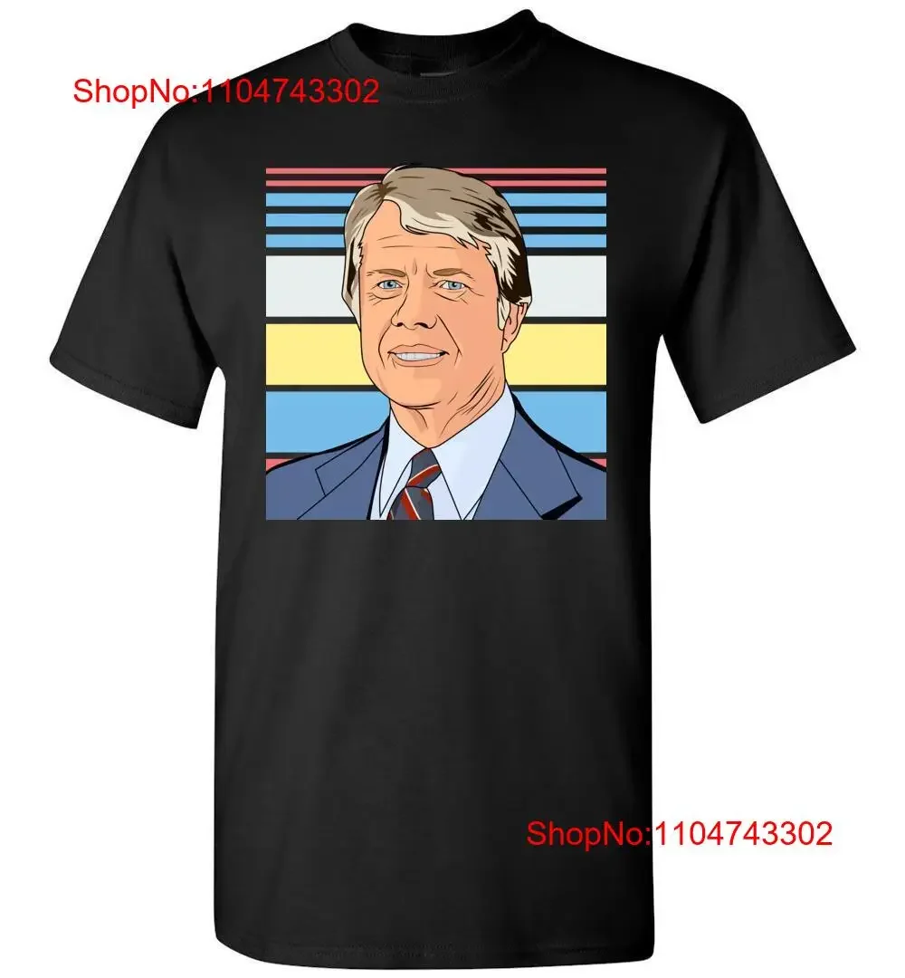 Jimmy Carter-Camiseta a rayas para mujer, camiseta sin mangas para jóvenes y niños, Top largo vintage lavado, versátil, ligeramente transpirable para uso diario