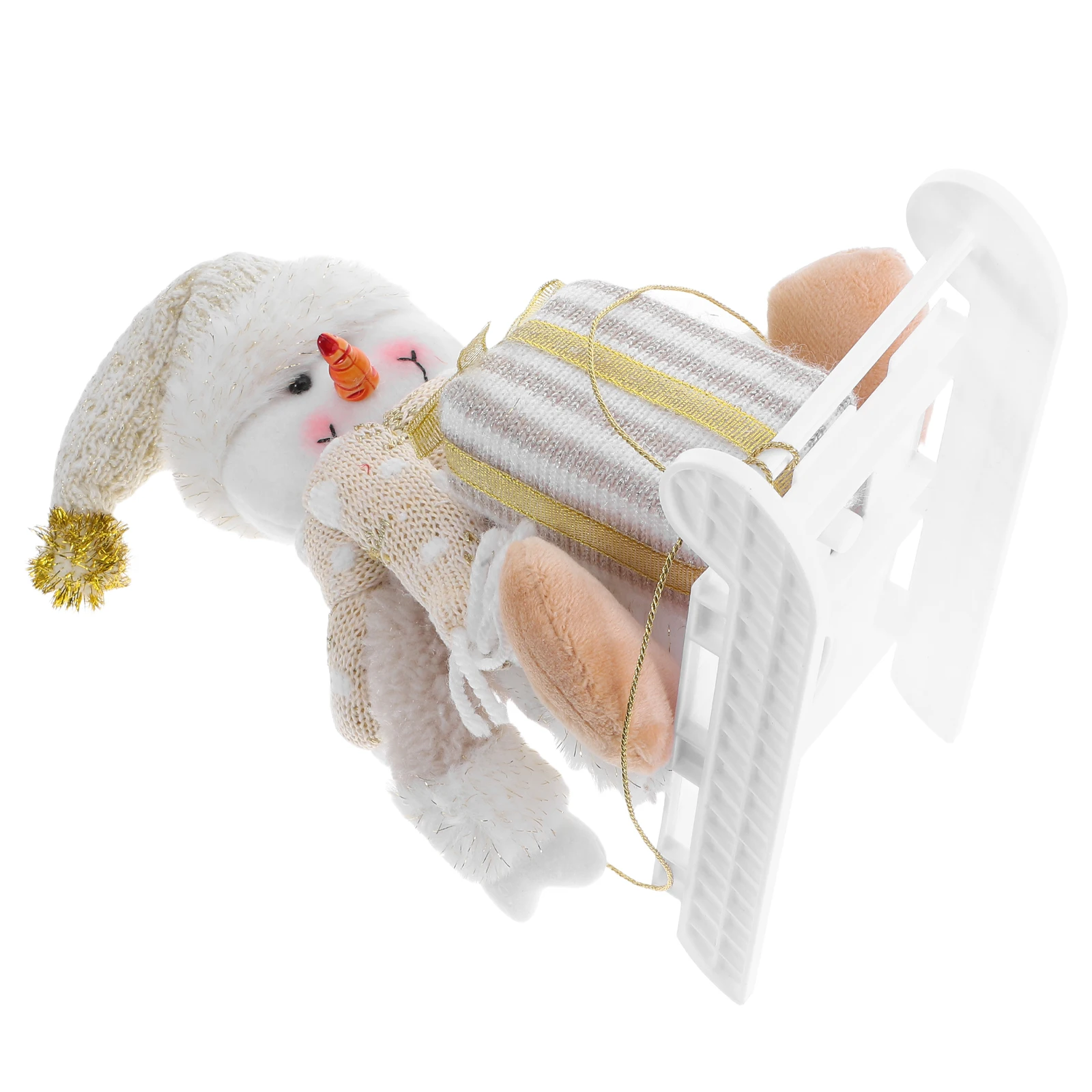 

Christmas Decoration with Sled Desktop Ornament Ornaments Pp Cotton Decorations