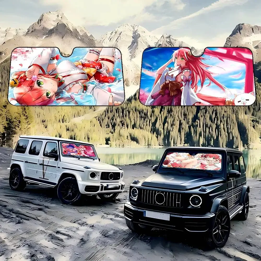

Anime Hololive Sakura Car Windshield Sunshade Cover Foldable Automotive Sun Shade Visor Window Uv Reflector Cars Keep Car Cool