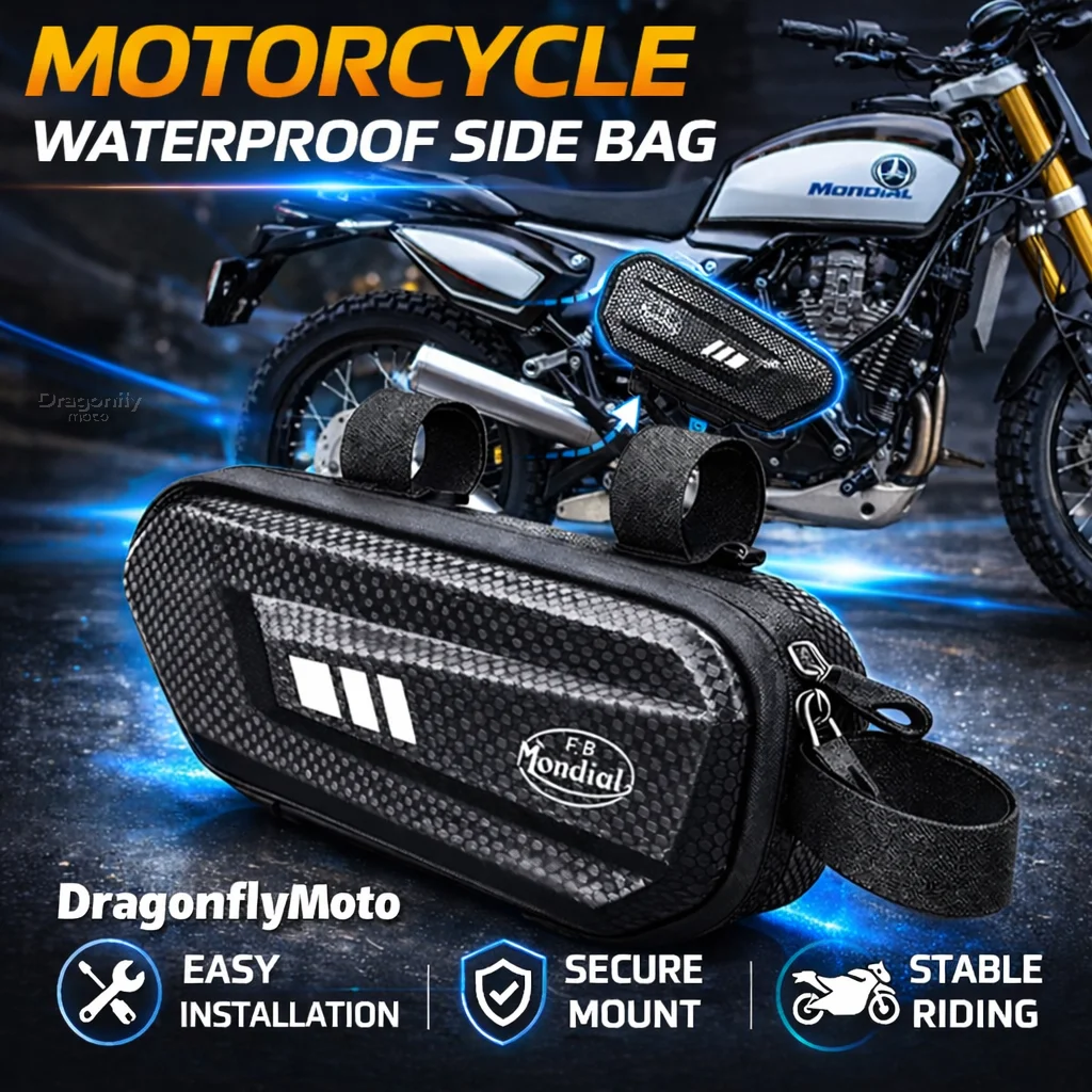 

Большая вместительная боковая сумка для мотоцикла FB Mondial Flat Track HPS 125 300 Hipster Imola SMT SMX 125 Enduro Motard, водонепроницаемая