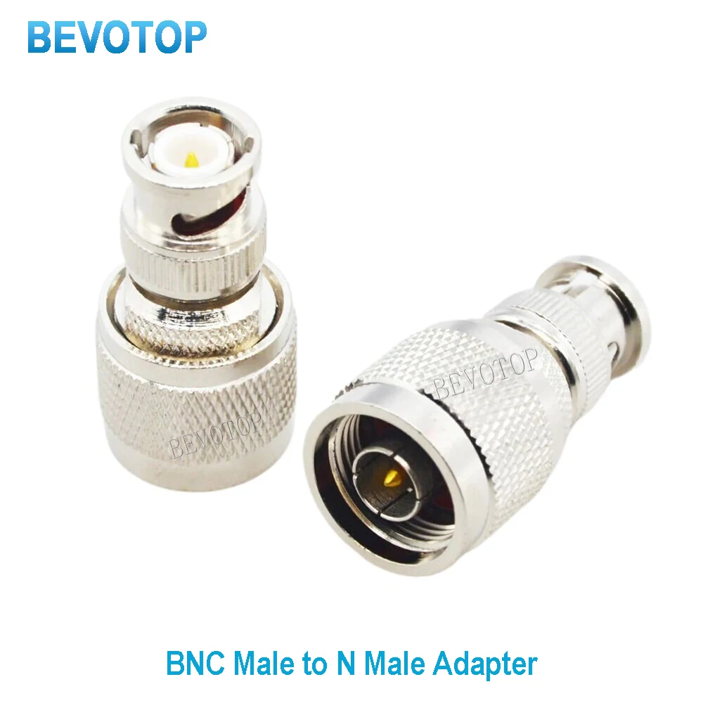 

10 PCS/lot N Male Plug to BNC Male Plug Straight for WiFi Antenna Radio Antenna BNC to N RF Coaxial Adapter RFDOTOP Wholesales