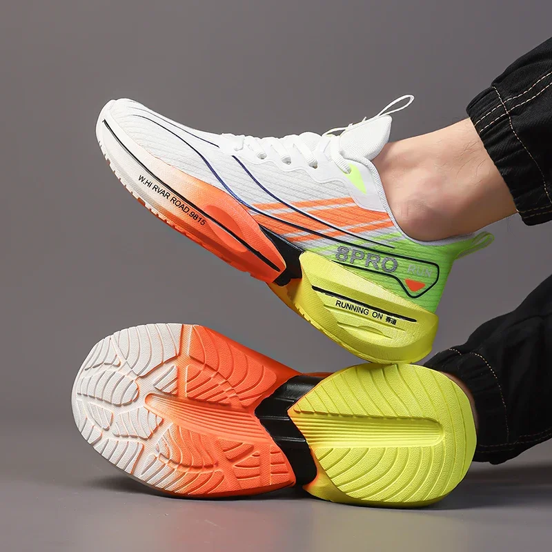 

New Men's Sneakers 2025 Summer Professional Breathable Sports Training Shoe Outdoor Soft Sole Anti-Slip Couple Running Shoes Men