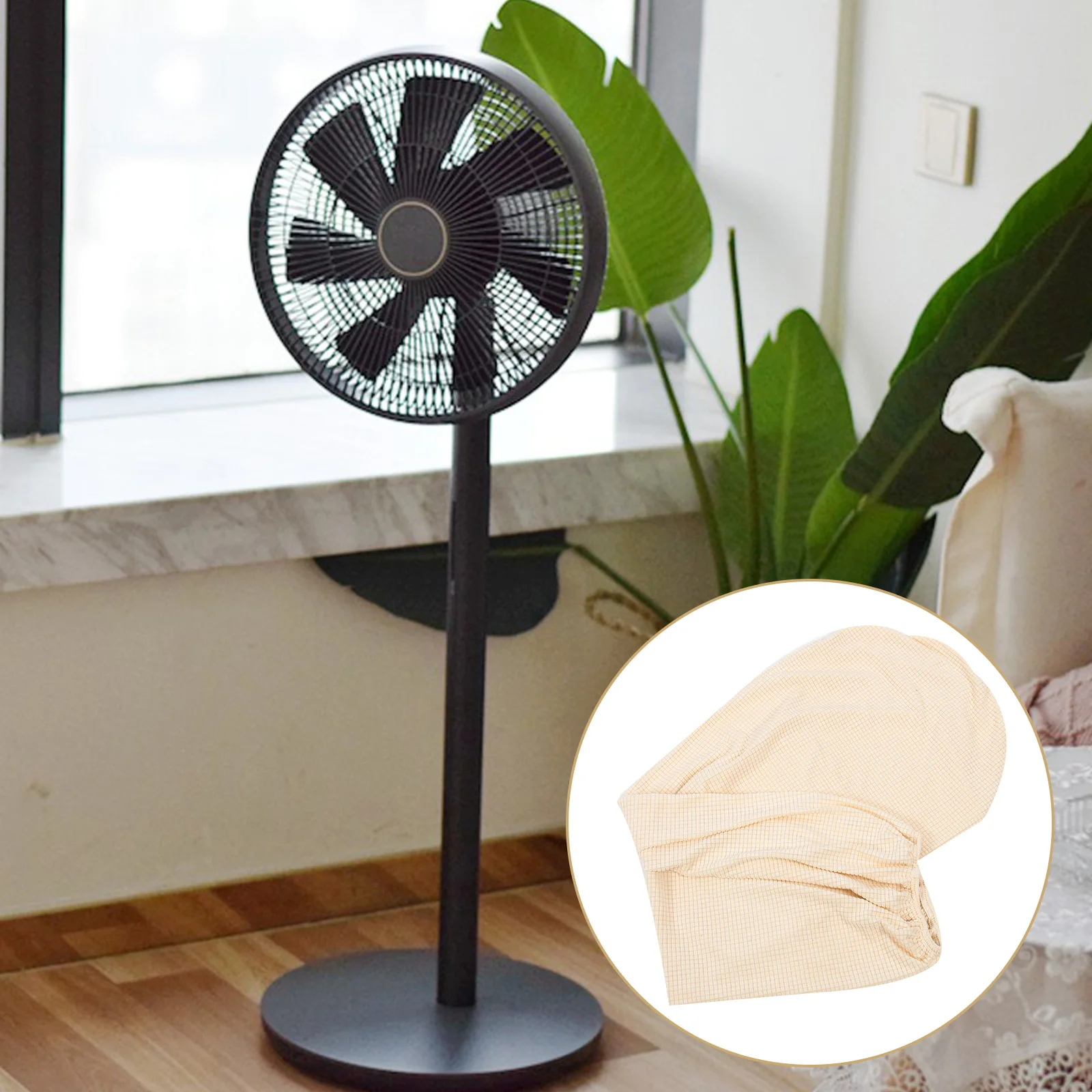 

Fan Cover Soft Material Full Coverage Design Electric Fan Protector Cover for Home Dust Protection Sleeve