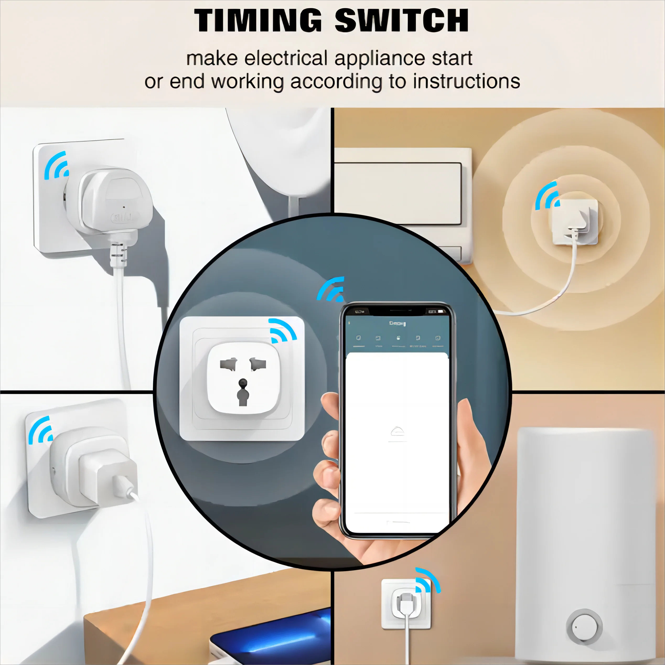 LDNIO WiFi Smart Wall Socket With Switch Button Portable Power Strip With EU US UK plug 2500 W Google Home Tuya WiFi Timer Plug