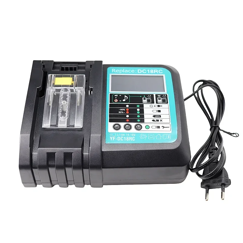 Power tool Charger for Makita 18V 14.4V BL1860B,BL1850B,BL1840,BL1830,BL1820,BL1415,BL1440 DC18RC Li-ion Battery 3A Charger