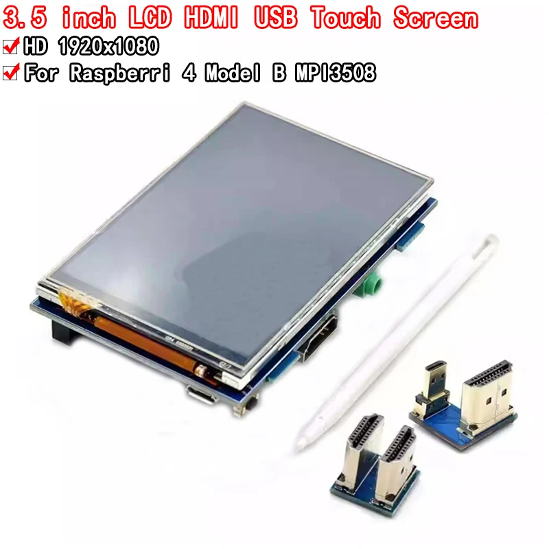 

New 3.5 inch LCD HDMI USB Touch Screen Real HD 1920x1080 LCD Display Py for Raspberri 4 Model B MPI3508