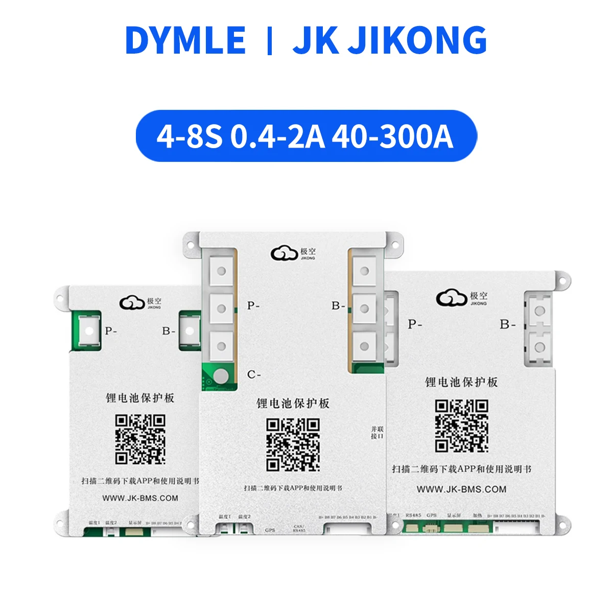 JK JIKONG BMS Active Balance Bms 3S 4S 5S 6S 7S 8S 0.4A~2A Active Smart Bms 40A 60A 100A 200A 300A Lifepo4 Li-Ion Lto Battery BT