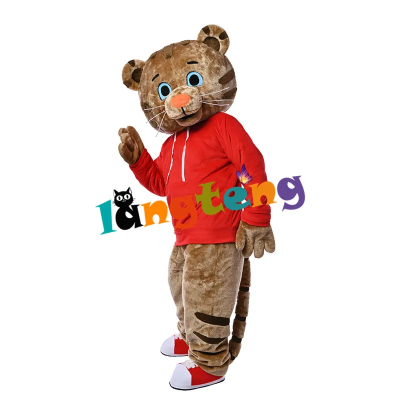 1323 New Red Tiger Cosplay Costumes Cartoon Halloween Mascot  Apparel For Adults