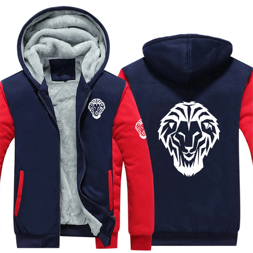 2025 Otoño e Invierno Leon Athletic Club de Bilbao hombre Patchwork polar grueso cálido sudaderas con capucha chaqueta cremallera abrigo de moda
