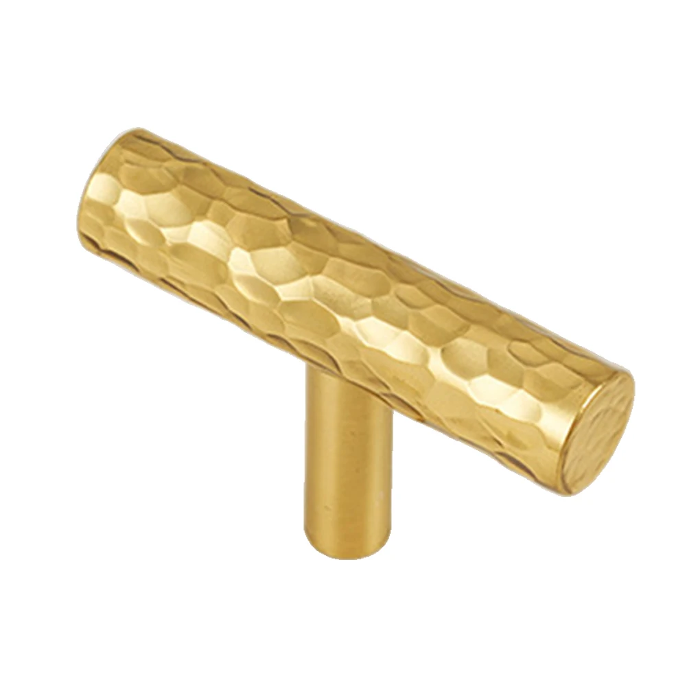 Furniture Upgrade Brass Furniture Handles Cupboard Handles Wear-resistant Brushed Gold Finish Comfortable Grip