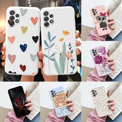 Funda suave para Samsung Galaxy A32 4G A 32 5G, carcasa de TPU con flores y mariposas