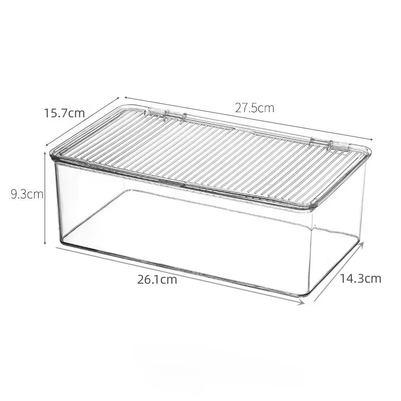 2024 Clear Press On Nails Storage Box Nail Art Display Box Fake Nail Art Organizer Holder for False Nails Salon Makeup Brushes