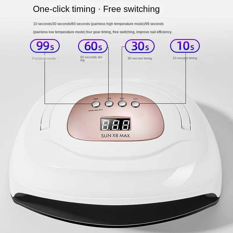 150W SUNX8 MAX Nail Light UV LED Lamp for Manicure Fast Curing Gel Nail Polish 57 Leds Nail Lamp Machine Drying Lamp