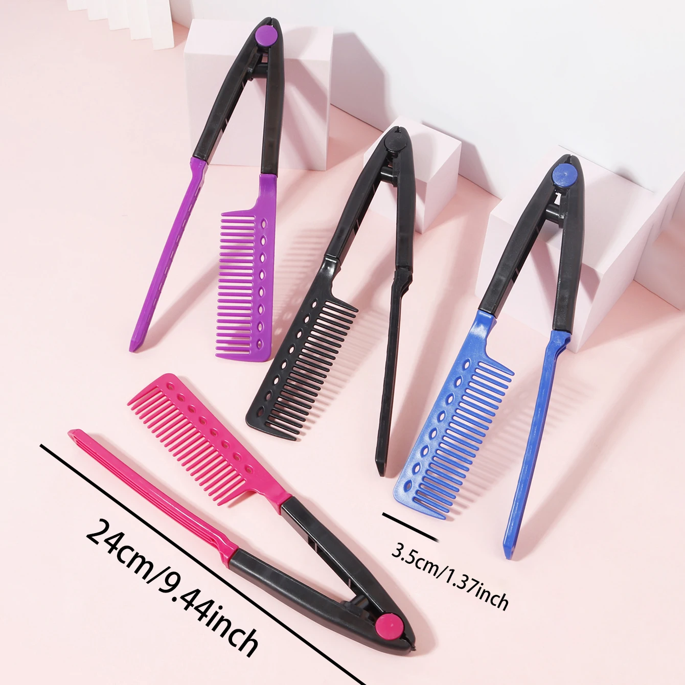 V-Shaped Straight Hair Brush, Salon Quality