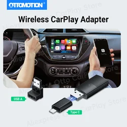 Mini Kablosuz CarPlay Adaptörü Araba Aksesuarları WiFi Bluetooth Bağlantısı için Yeni Dongle Araba Oyun Tak ve Çalıştır Akıllı Sistemler