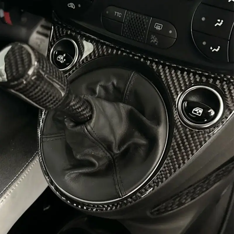 

Для Fiat 500 2011-2023 Abarth 595 2012-2023 Abarth 695 2017-2023 ручная автомобильная центральная панель переключения передач, накладка, аксессуары