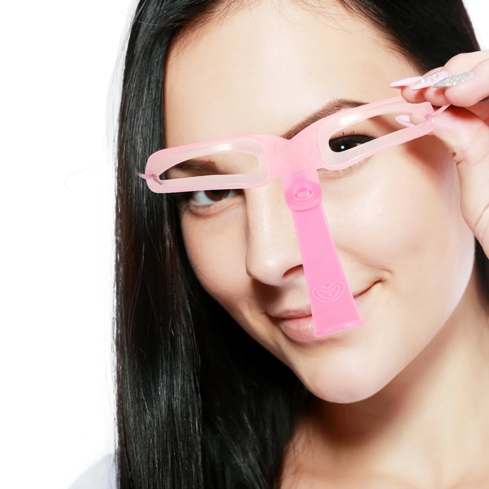 3 set di strumenti per stencil per sopracciglia, modello per sopracciglia portatile riutilizzabile per tutte le forme del viso, accessorio per il trucco facile da pulire, adatto ai viaggi