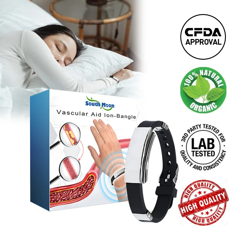 

Insomnia Treatment Negative Ions Wristband Improve Sleeping Titanium Relieve Anxiety Balance Energy Help Sleep Ions Bracelet