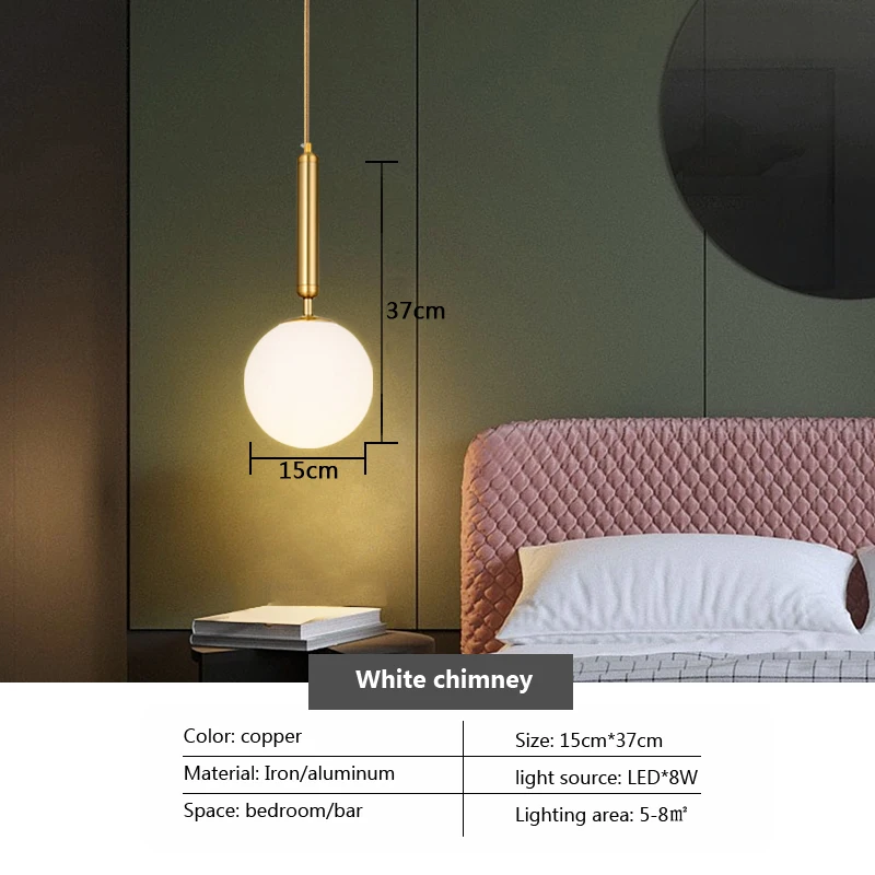 

Nordic Glass Pendant Light Modern Brass Creative minimalist Chandelier For Dinning Room E27 Transparent Lampshade For Restaurant