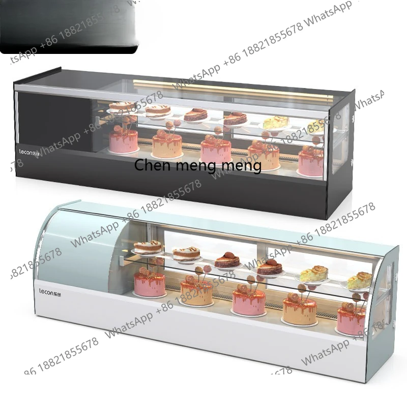 خزانة عرض السوشي لسطح المكتب، كعكة الفاكهة التجارية، كريسبرا، متجر المراحة، فريزر الطعام