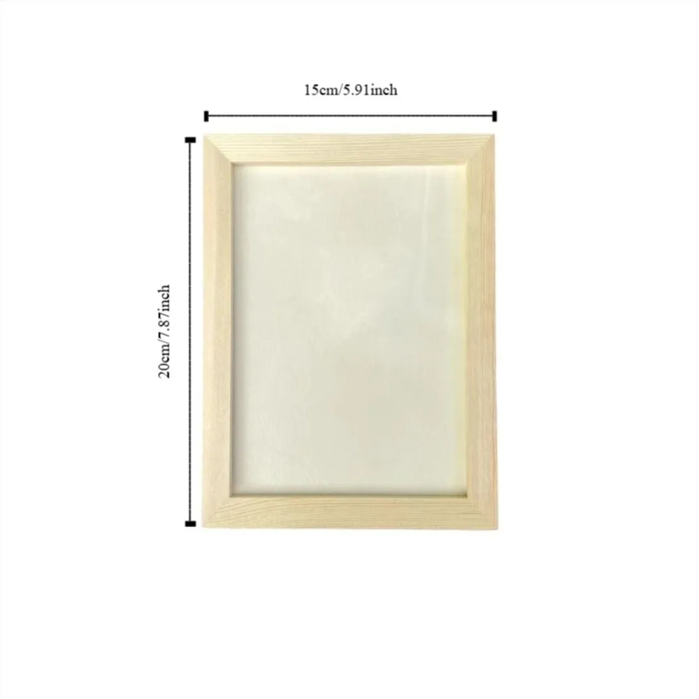 Gift Wooden Blank Clay Frame Multi Size Creartive Wooden Photo Holder DIY Party Decor Picture Frame Children's Handcraft