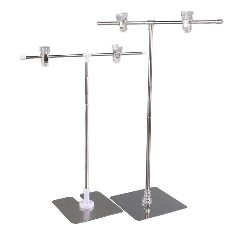 

1Pc Stainless Steel Poster Display Rack T-Shape Background Frame Professional Video Props Photography Accessories Backdrop Stand