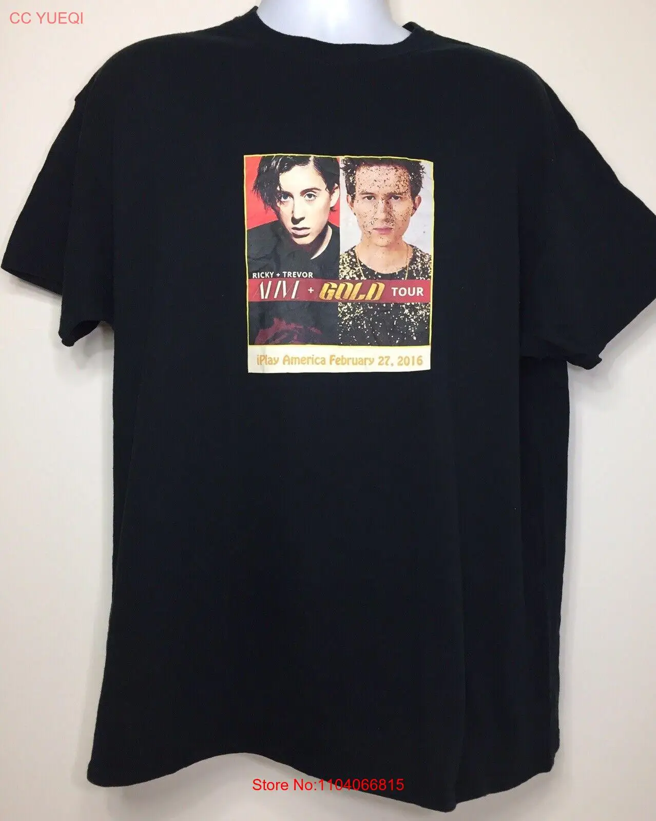 Ricky Dillon Trevor Moran 2016 Concert Tour T-Shirt XL