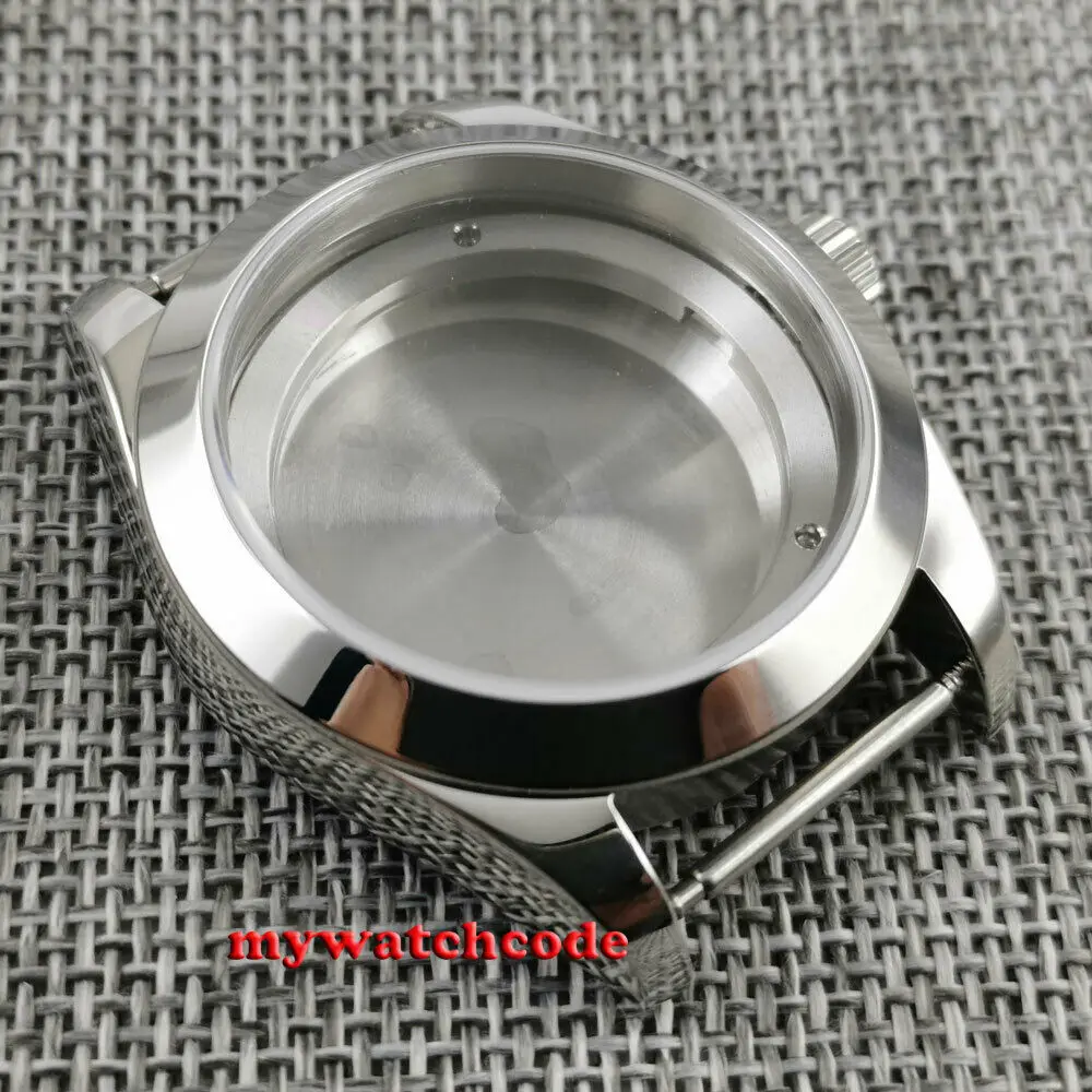 

40mm PARNIS 316L Steel Sapphire Glass Watch Case Fit ETA 2836 Miyota 8215 8205 Movement