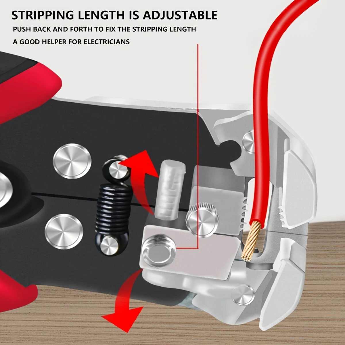 عبوة واحدة من أداة تعرية الأسلاك الأوتوماتيكية، أداة كهربائية متعددة الوظائف لقطع وسحب وتجعيده وتجريد الأسلاك