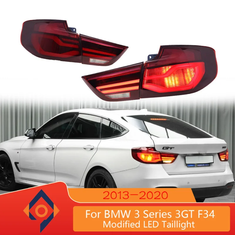 

Задний фонарь для BMW 3 серии GT F34, комплект задних фонарей 2013-2020, светодиодные ходовые огни, стоп-сигналы, указатели поворота, задний фонарь.