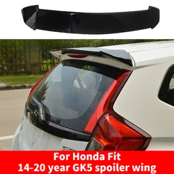 For Honda Fit Jazz GK5 Year 2014 -2020 RS Style ABS Plastic Unpainted Color Rear Roof Spoiler wing Tail Trunk Boot Lip Wing