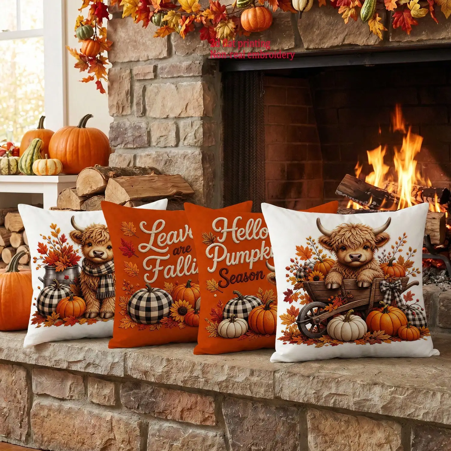 4pcs, 2D Flat Print Throw Pill - огляд і ціна Pillow Insert 18X18