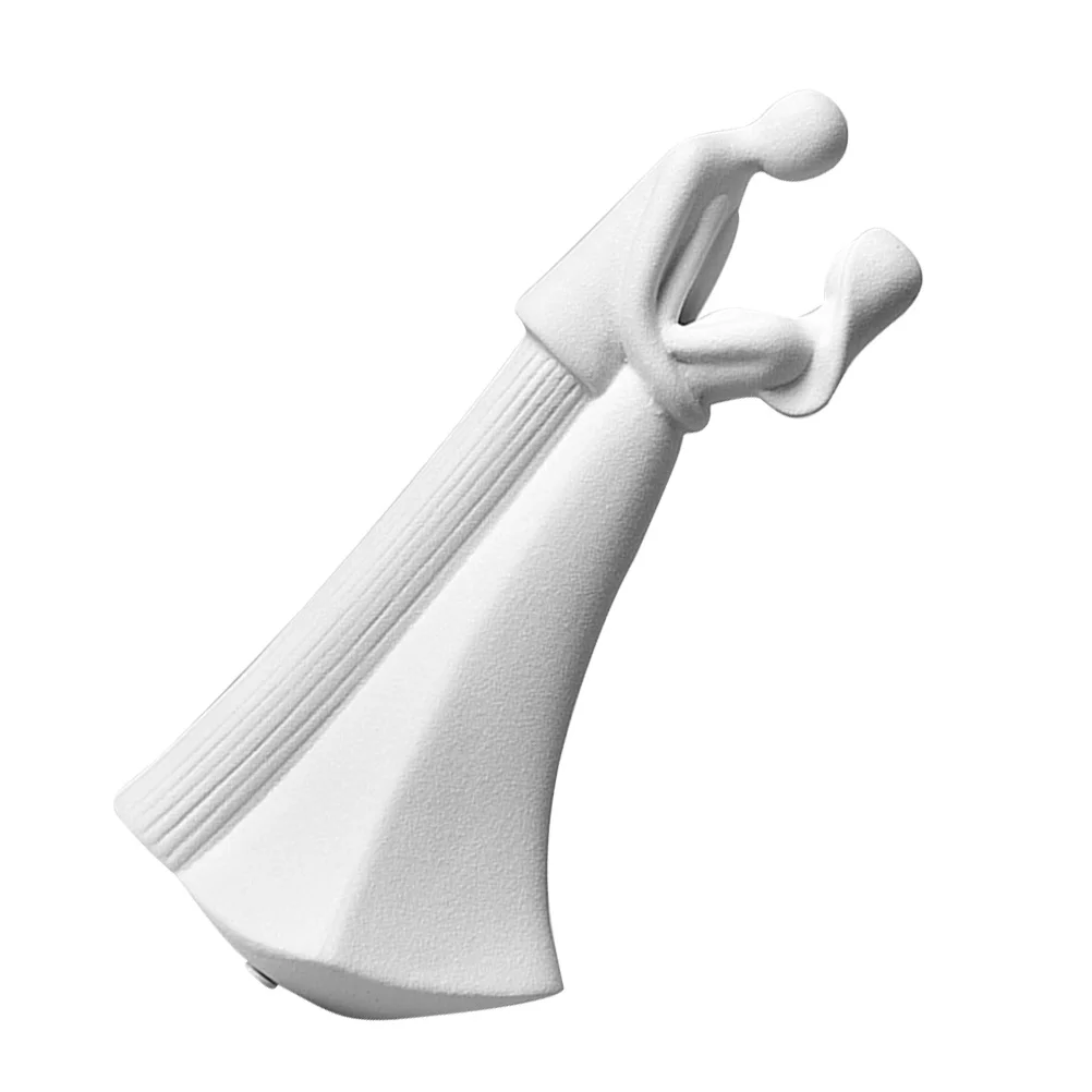 

Handmade Ceramic Couple Sculpture Decorative Lover Statue for Shelves Tabletop Mantel Cabinet Home Decor Gift Item