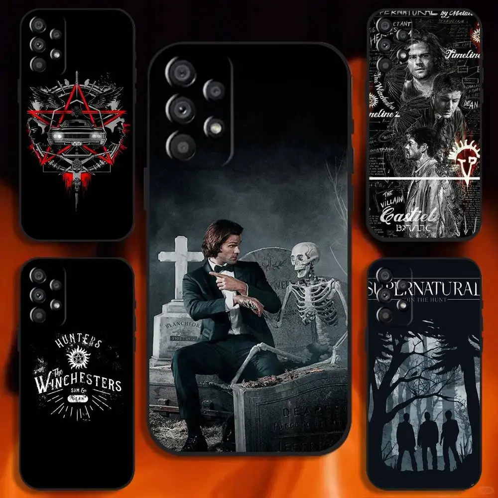 

Supernatural Tv Show Phone Case For Samsung Galaxy A20,A21s,A22,A31,A32,A52,A53,A72,73,A80 Soft Black Cover