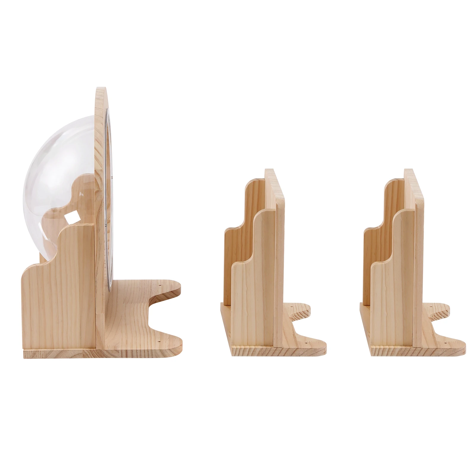 Zestaw łóżka dla kota do montażu na ścianie — sosna/akryl, 1 kapsuła dla kota + 2 platformy do skakania, udźwig 8 kg każda, kapsuła 40 cm dla kotów domowych