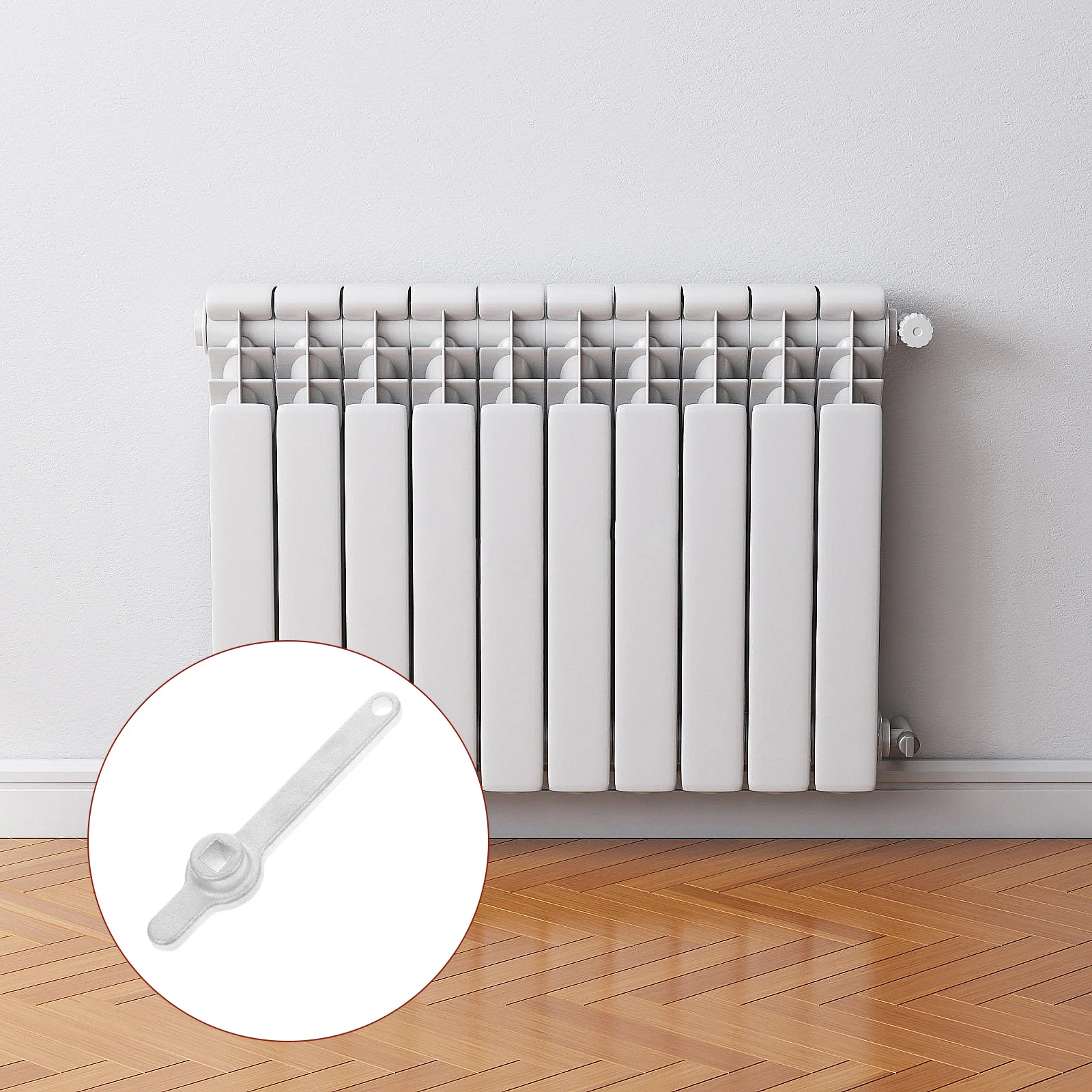 

Stainless Steel Radiator Key Small Compact Design For Hard-To-Reach Heatsinks Universal Bleed Tool Plumbing Heater Vent