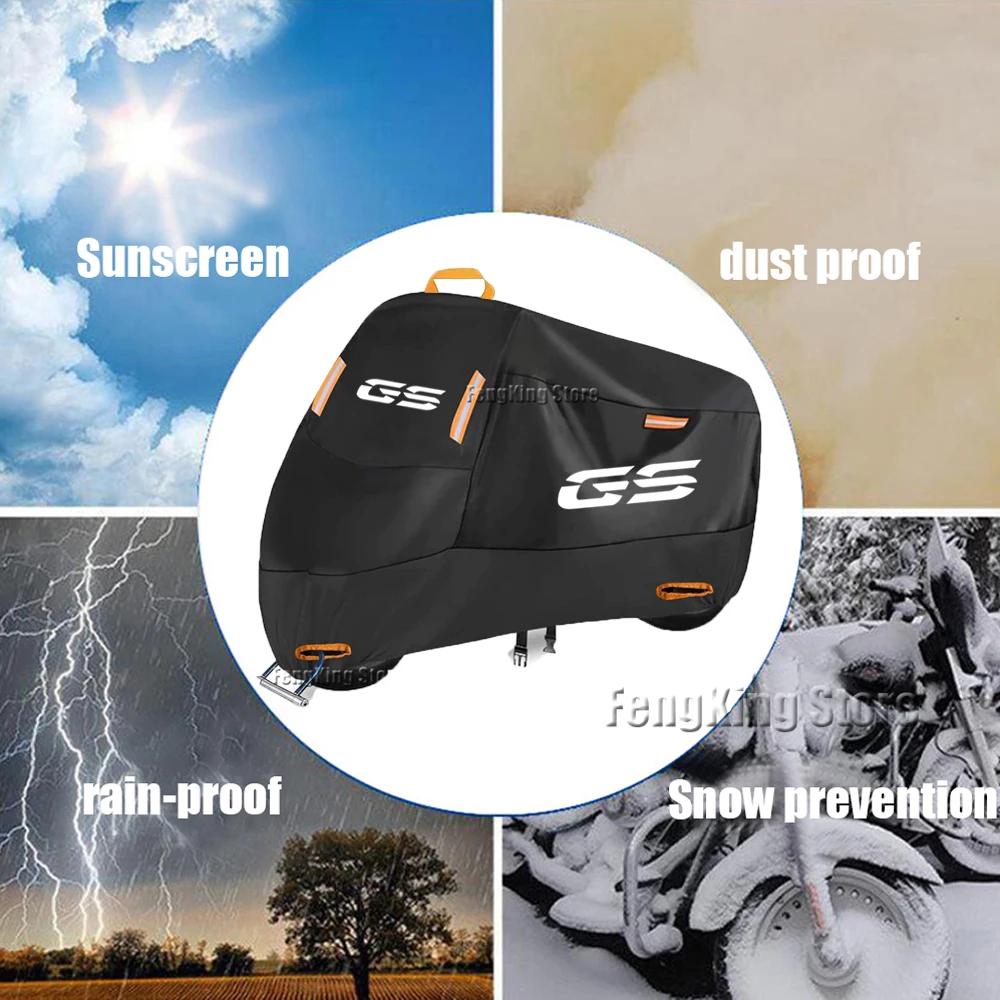 Motorfiets Hoes Waterdichte Outdoor Scooter Uv Beschermer Stof Regenhoes Voor Bmw R1150gs R1200gs R1250gs R1300gs